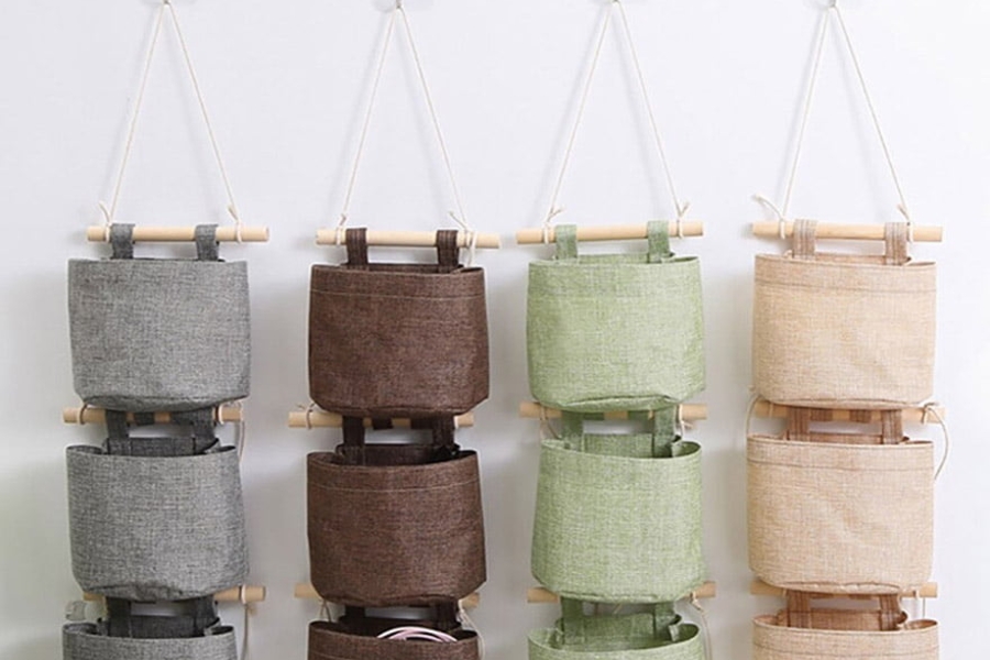 Cách may túi vải treo tường handmade