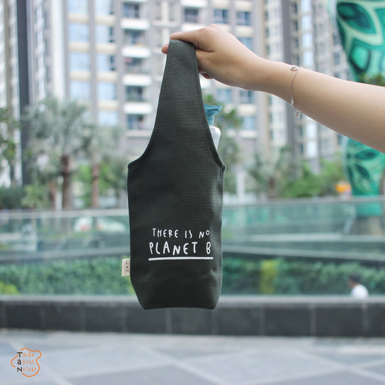 Túi vải canvas đựng chai, ly nước chất liệu dễ vỡ